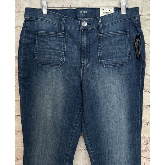 a.n.a Womens High Rise Slim Fit Flare Leg Denim Jeans A New Approach Size 12 NEW - Picture 2 of 6
